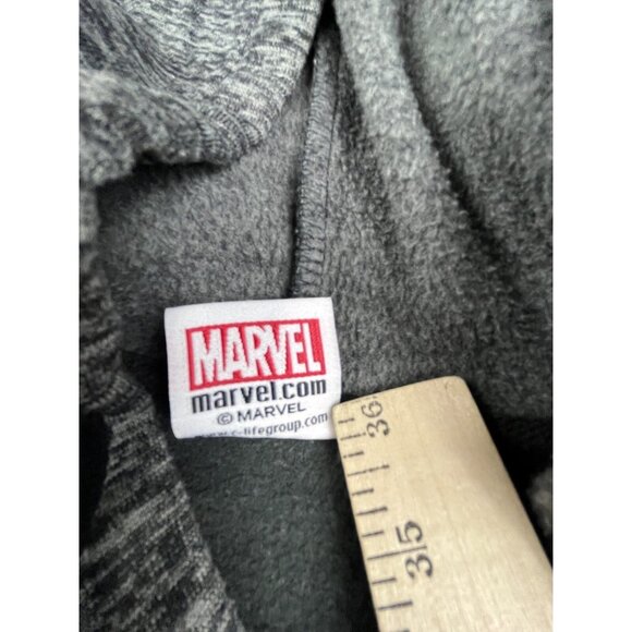 Marvel Punisher Hoodie Mens XL Black pullover Textured Skull Official Comic Hero - Picture 9 of 10